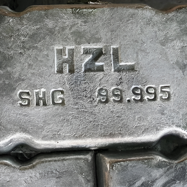 HZL SHG 99.995% zinc ingot